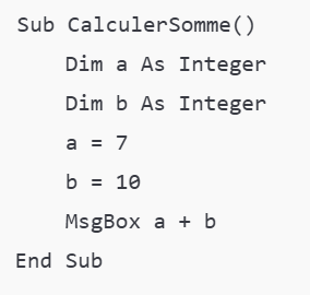 Extrait de code dans un éditeur de programmation avec une question sur le résultat renvoyé par le programme.