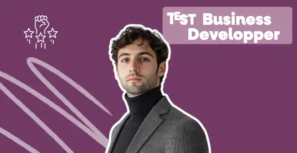 Portrait homme professionnel, vignette test Business Developer.