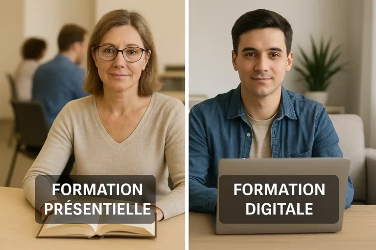 Comparaison formation présentielle et formation digitale