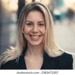 femme de 30 ans souriante